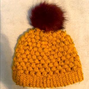 NWOT- handmade small women’s or child hat- yellow